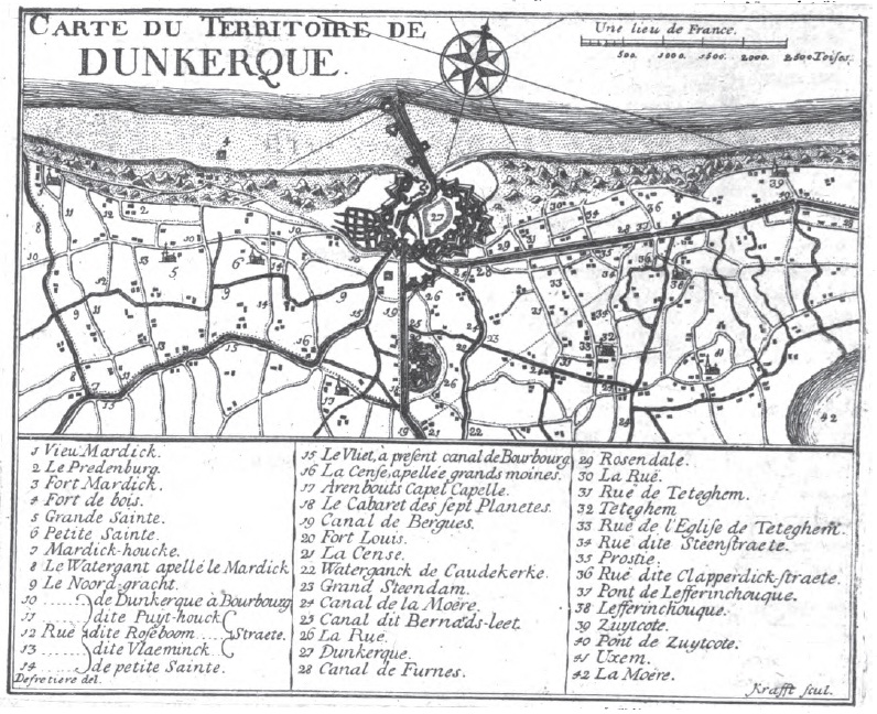 Carte du Territoire de Dunkerque