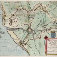 Gravelines - Carte du siège de 1644