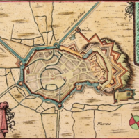 Bergues - Plan de la ville par Sébastien Pontault de Beaulieu