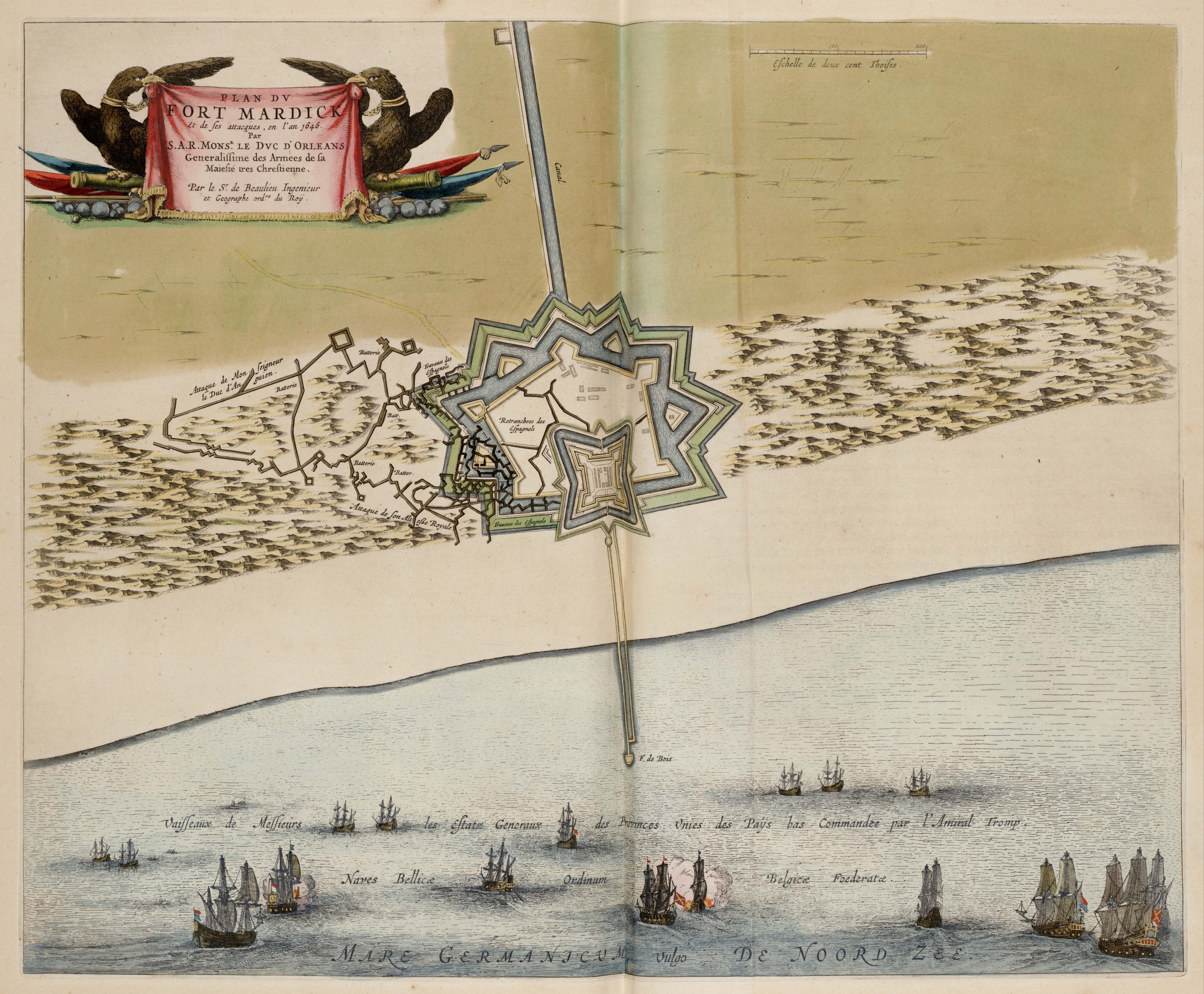 Fort Mardyck - Plan du Fort en 1646