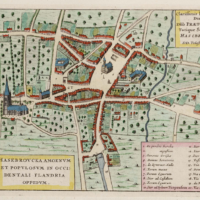 Hazebrouck - Plan de la ville en 1649
