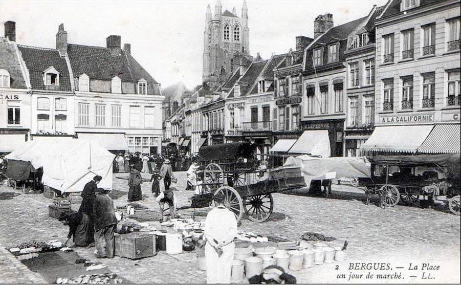 Bergues - Place du marché
