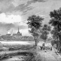 Bailleul - Vue de la route de Cassel en 1825