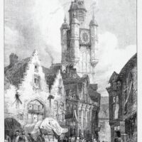 Le beffroi de Bergues en 1824