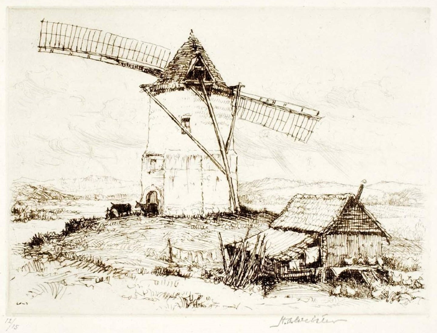 Herman Armour Webster - Le Moulin de la Montagne de Watten