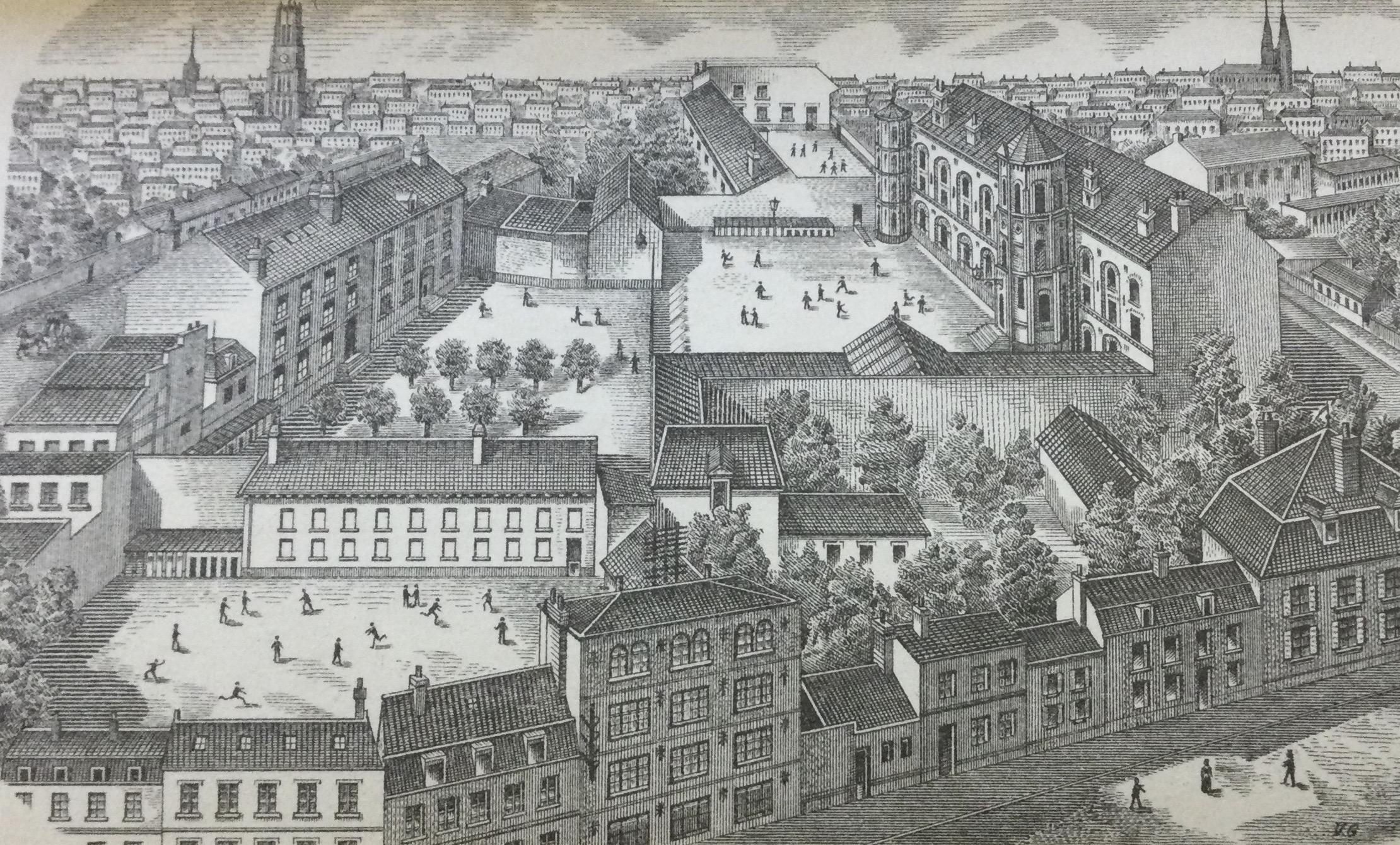 Vue sur l'Institution Notre-Dame des Dunes