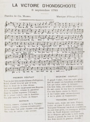 Chant La victoire d'Hondschoote