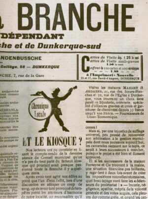 Une de L'Echo de la Branche - Arch. Départ. du Nord